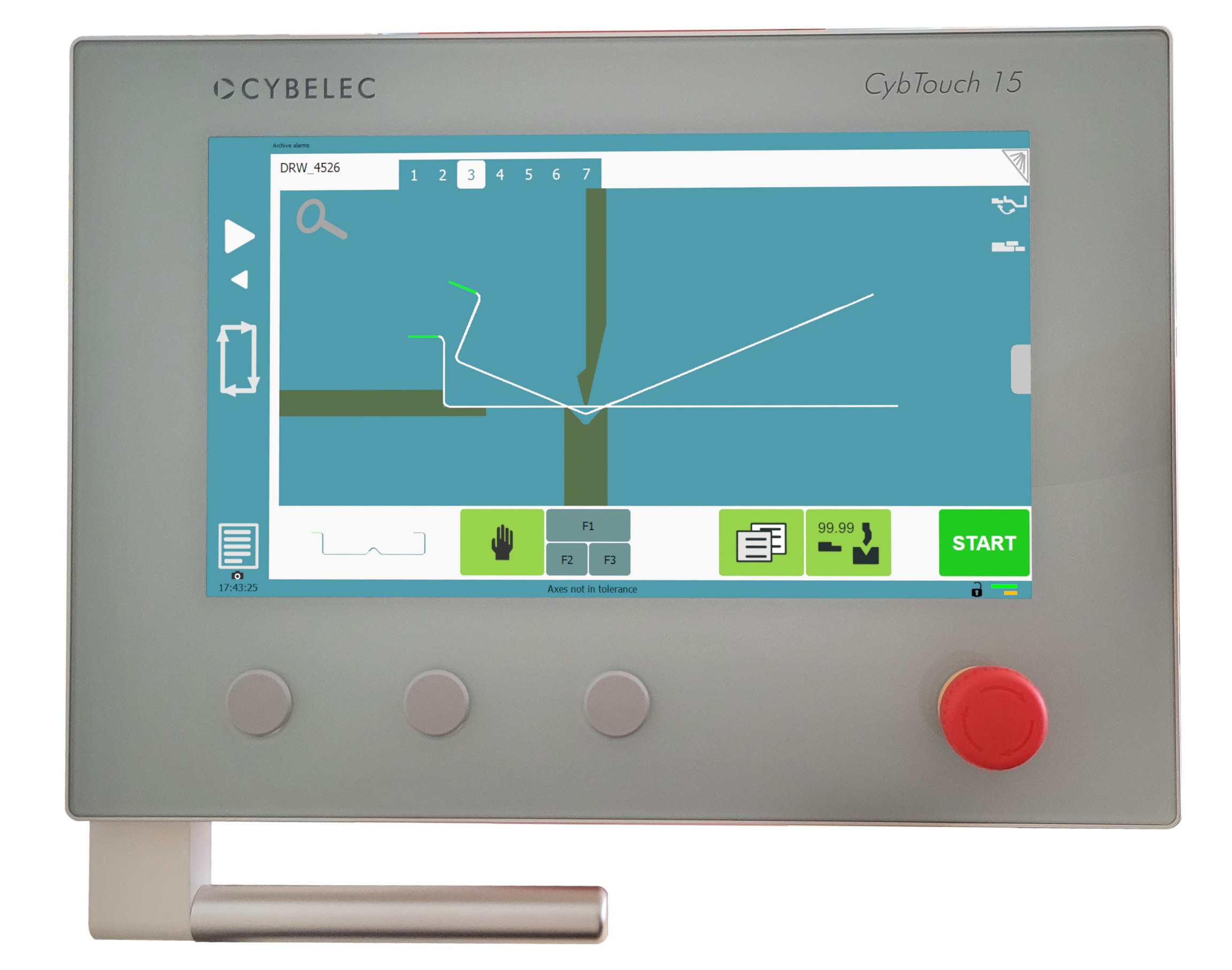 CYBELEC CybTouch 15 numerical press brake control