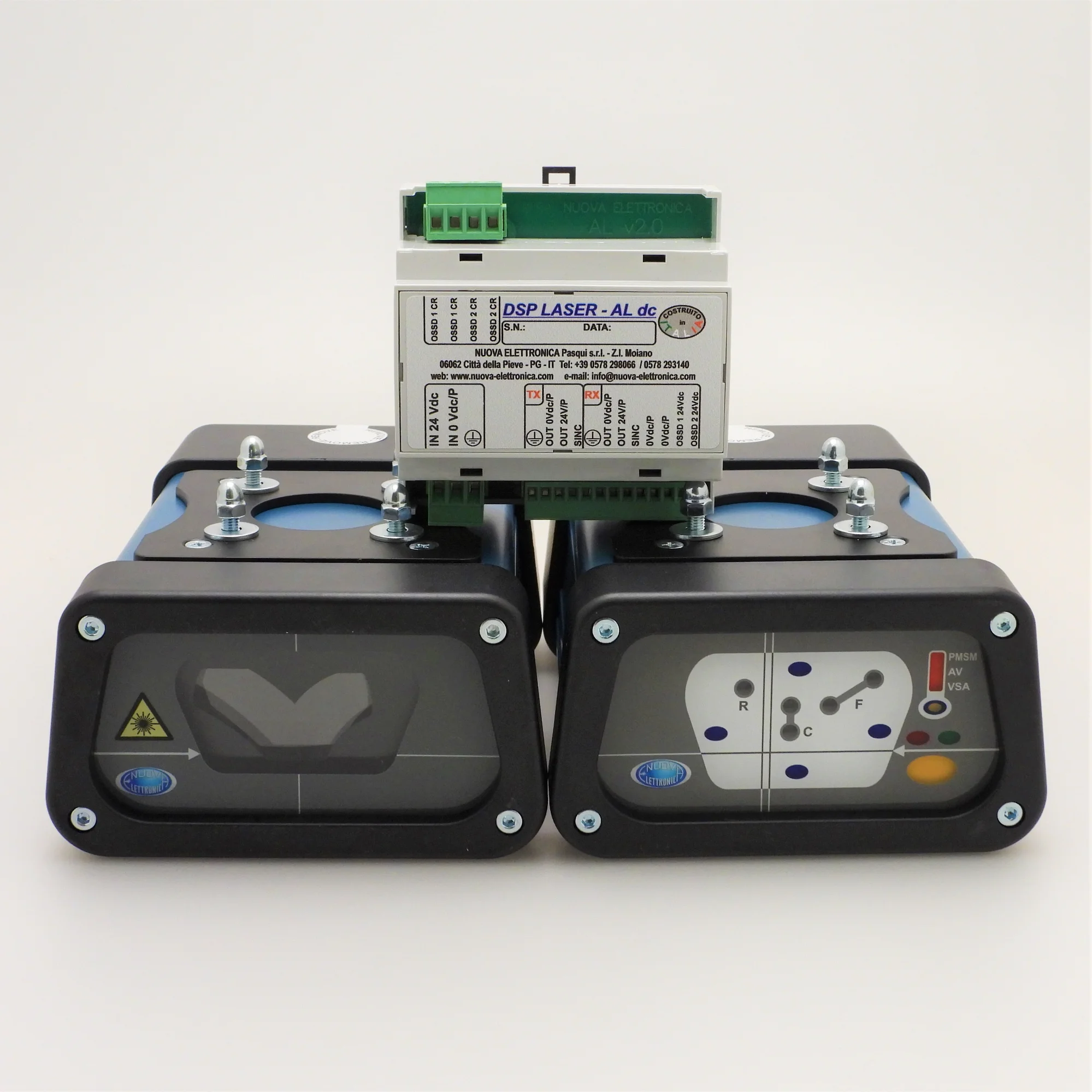 DSP press brake laser safety system