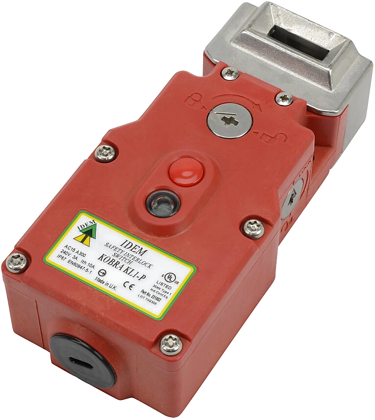 Safety-rated guard interlock switch for machine access control