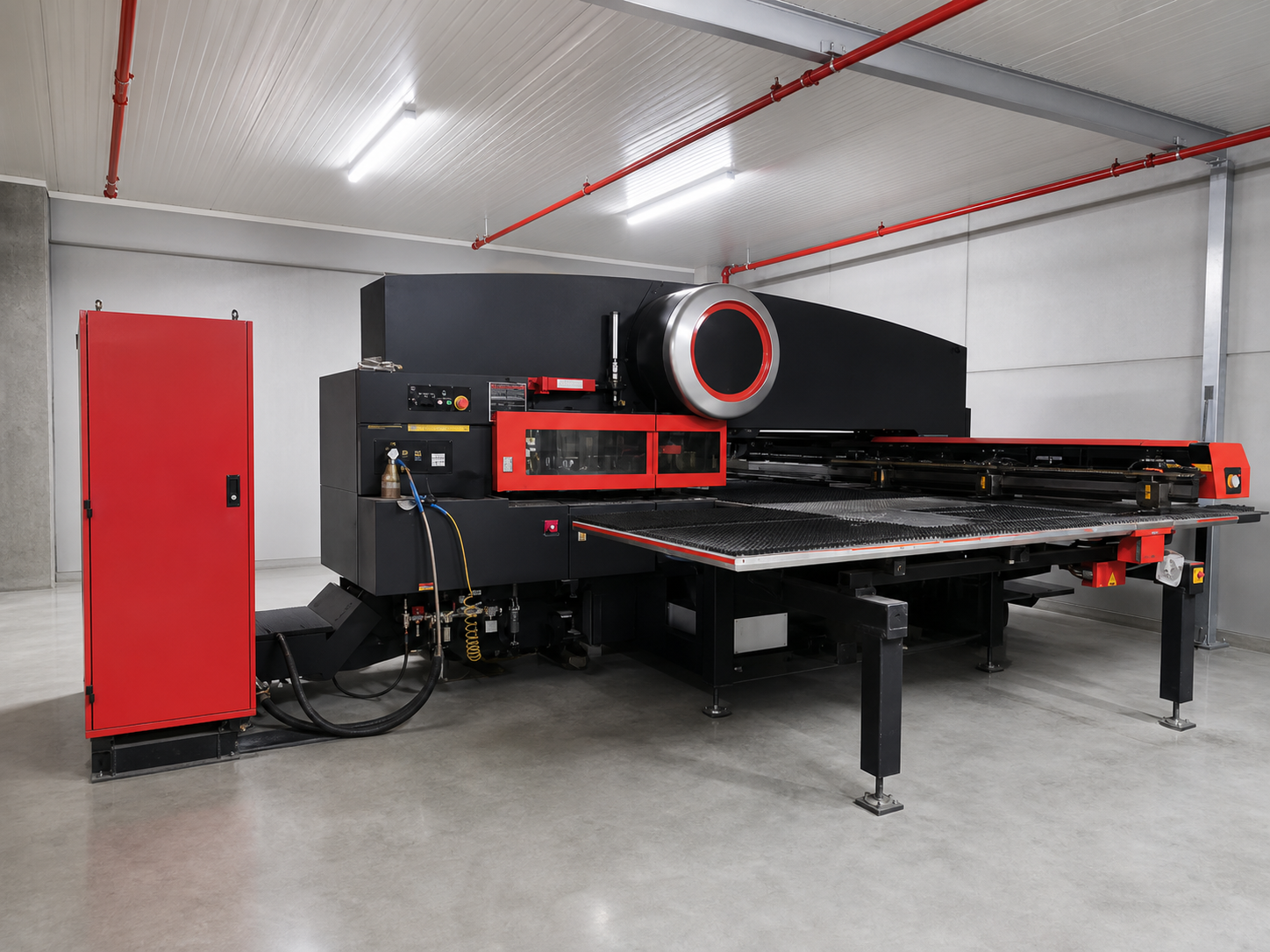 Unbranded CNC turret punch press representing multi-brand service coverage
